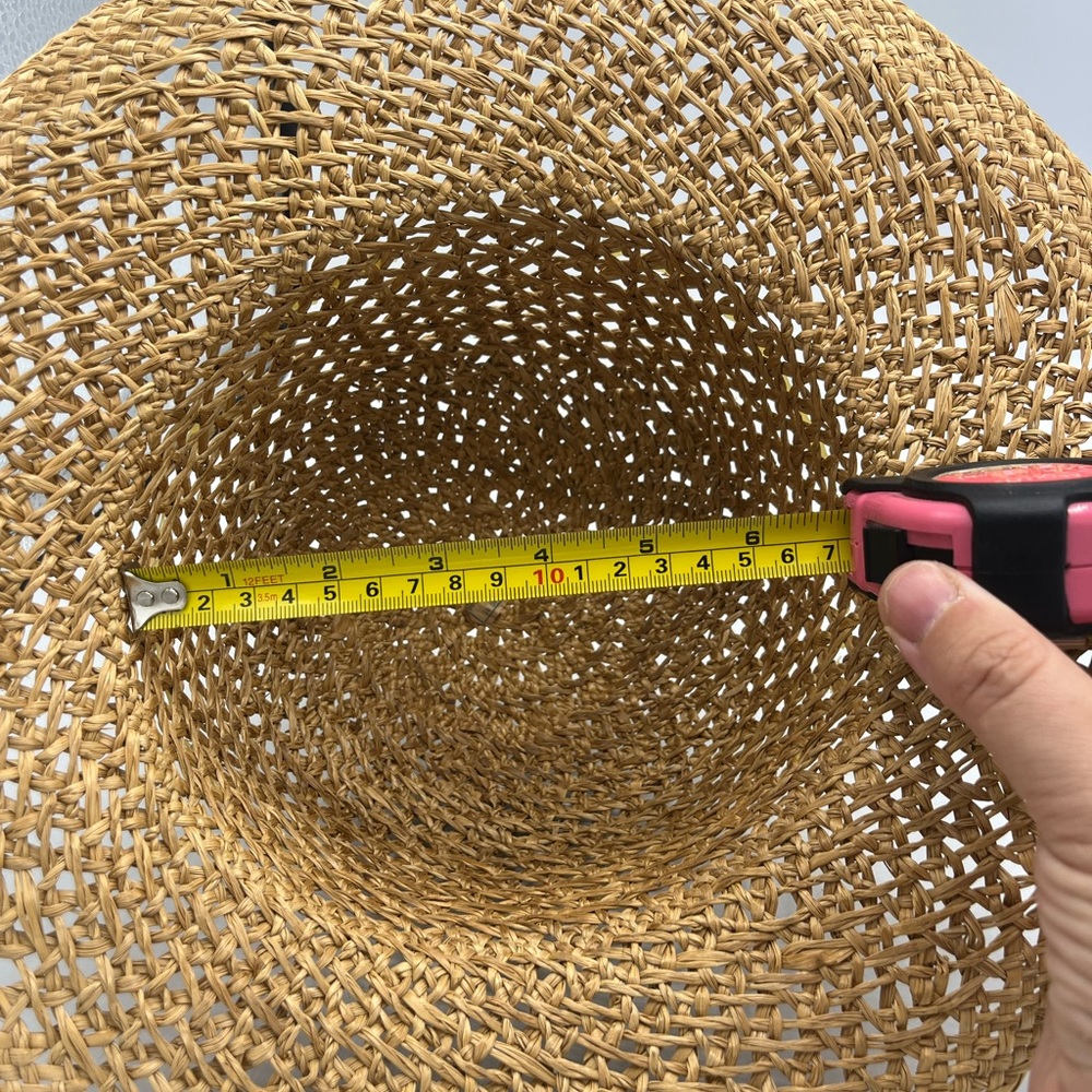 Stylish Tan Straw Sun Hat - Picture 7 of 7